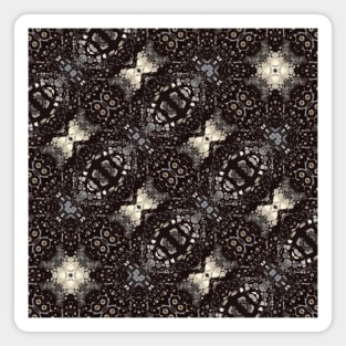 Black and White Teeth Bit Looking Pattern - WelshDesignsTP002 Magnet